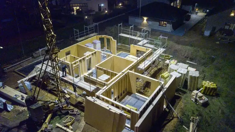 Neubau Holzrahmenbau durch Holzbau Seiler
